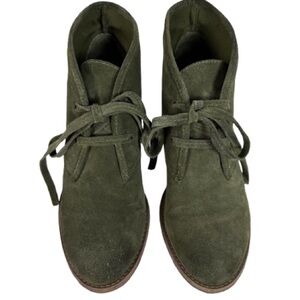 Carlos by Carlos Santana Olive Suede Ankle Boots